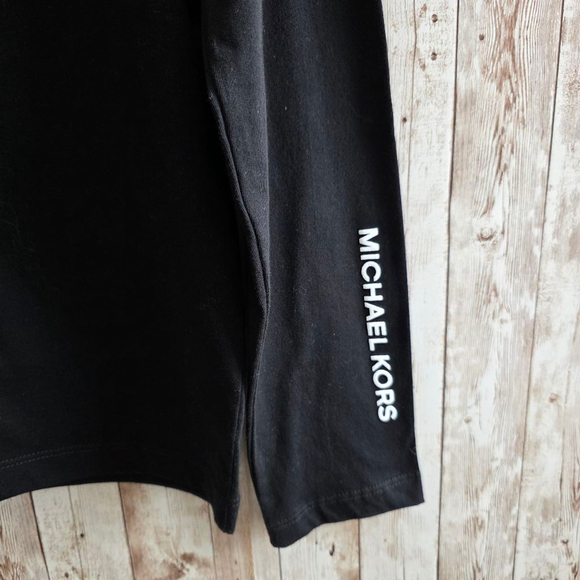 Men's Michael Kors Long Sleeve T-Shirt Size L Black - Picture 4 of 7